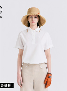G/FORE吉福官方春夏新品女士高尔夫服装SEERSUCKER 短袖POLO衫
