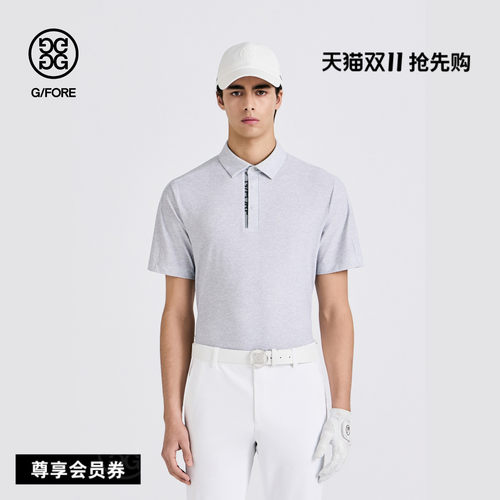 G/FORE吉福官方早秋新品男士高尔夫服装NYLON PIQUE POLO短袖POLO