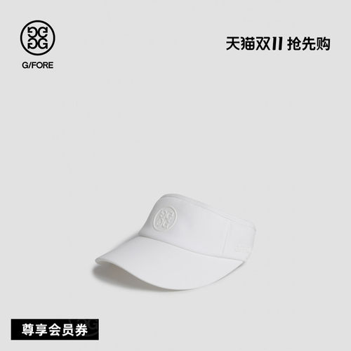 G/FORE吉福官方春夏SIGNATURE VISOR女士高尔夫球帽空顶帽