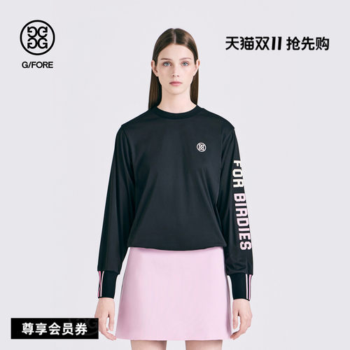 G/FORE吉福官方早秋新品女士高尔夫服装WOVEN PULLOVER圆领套头衫