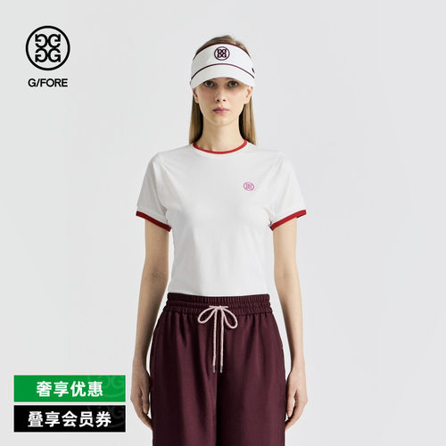 G/FORE吉福官方春夏女士高尔夫服装CREWNECK ROUND短袖T恤