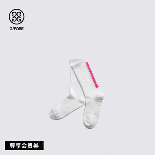 G/FORE吉福官方春夏新品COLOUR BLOCK CREW SOCK女士运动袜