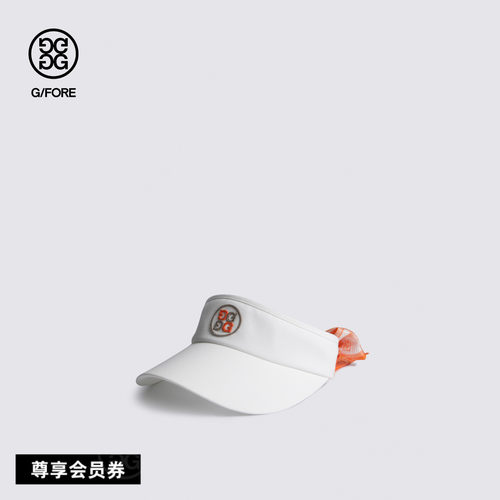 G/FORE吉福官方春夏新品WIDE SCARF VISOR女士高尔夫球帽空顶帽