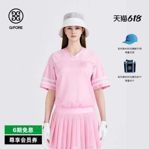 G/FORE吉福官方早秋新品女士高尔夫服装OVERFIT T-SHIRT短袖T恤