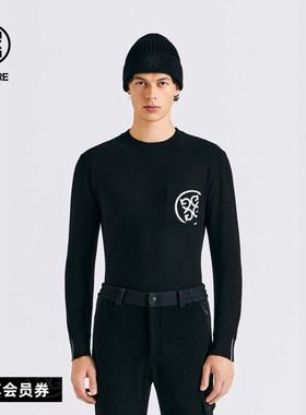G/FORE吉福官方秋冬男士高尔夫服装ROUNDNECK SWEATER针织衫