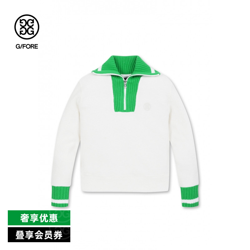 G/FORE吉福官方女士高尔夫服装SAILOR COLLARED针织衫