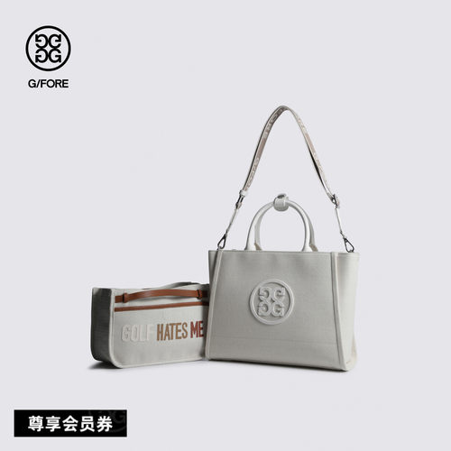 G/FORE吉福官方春夏新品CANVAS TOTE女士托特包衣物包