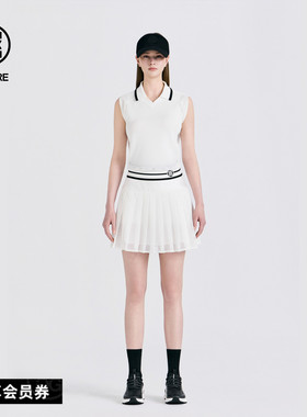 G/FORE吉福官方早秋新品女士高尔夫服装PLEATS SHORT百褶短裙