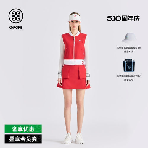 G/FORE吉福官方春夏女士高尔夫服装JACKET无袖夹克外套