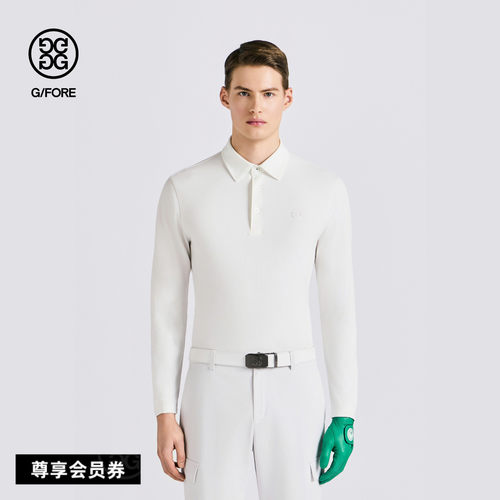 G/FORE吉福官方春夏新品男士高尔夫服装LONG SLEEVE POLO针织衫