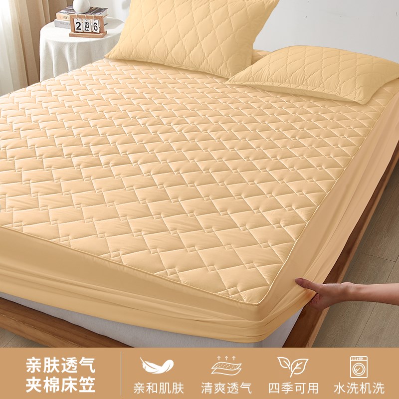 網(wǎng)紅A類防水隔尿床笠單件夾棉床墊保護(hù)罩防塵床單套2025.新款床罩