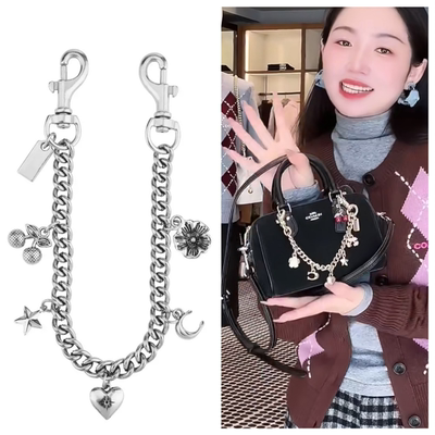 适用coach蔻驰波士顿18装饰链延长链nolita19腋下包包吊饰链挂件