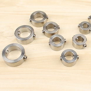 不锈钢双顶丝固定环轴套轴承机械配件固定环限位环双孔固定环轴套