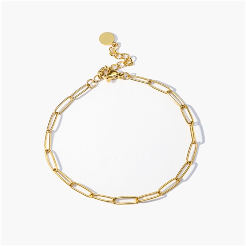 clau cris简约回形针链条手链bl4423