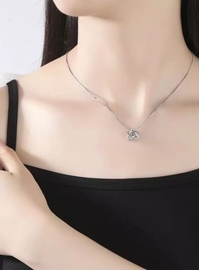 香港正生纯银ss925足银项链