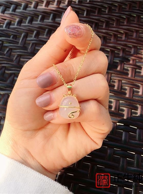 正生银饰白玉髓龙猫项链女秋天S925纯银可爱招财中式中国风民族风