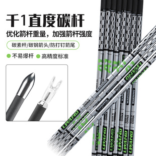雷瓦侬新款A1碳素箭 千一直度4.2内径反曲弓复合弓比赛箭支