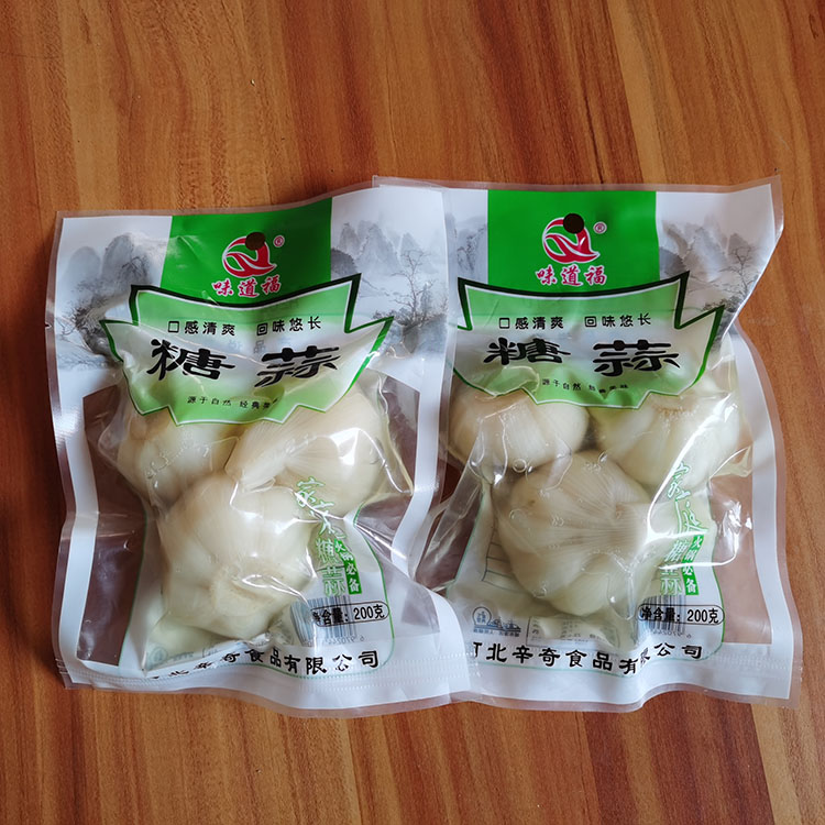 味道福糖蒜风味小菜家庭糖蒜火锅糖蒜批发蒜头水晶蒜泡菜下饭菜