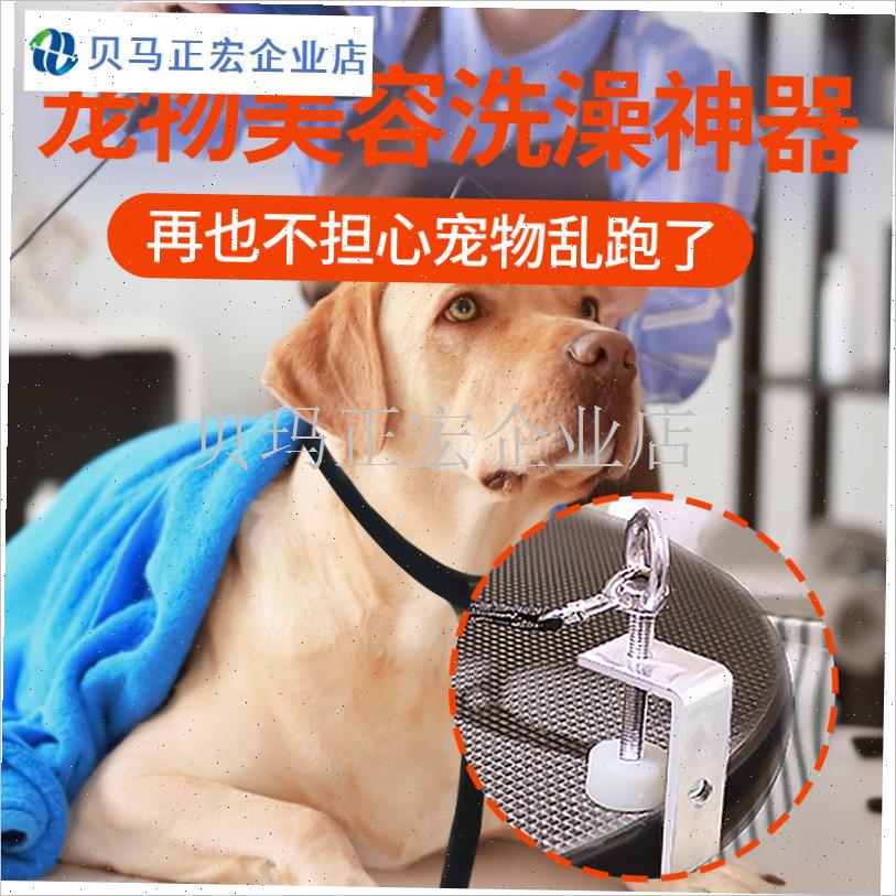 千宠乐宠物美容桌夹具带吊绳猫狗洗澡剃M毛固定器吸盘绑狗神器