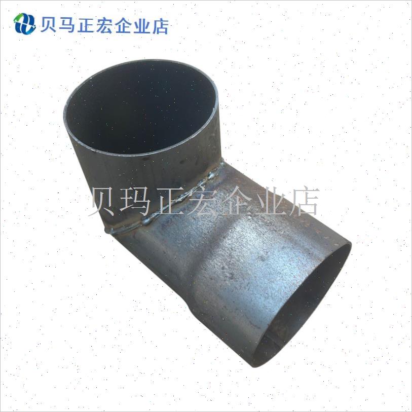 加厚钢管焊接弯h头通用10厘米钢管烟筒柴火炉取暖炉配件可安装焊