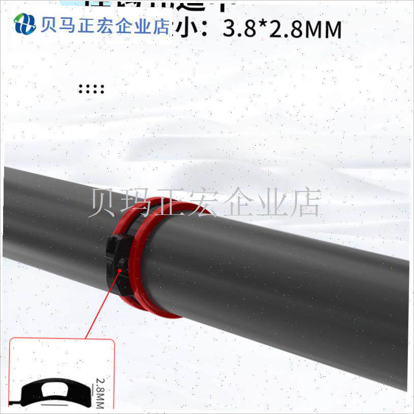 路亚挂钩器挂饵器束竿式配件防滑橡胶三本钩铅S头钩收纳不伤竿扎