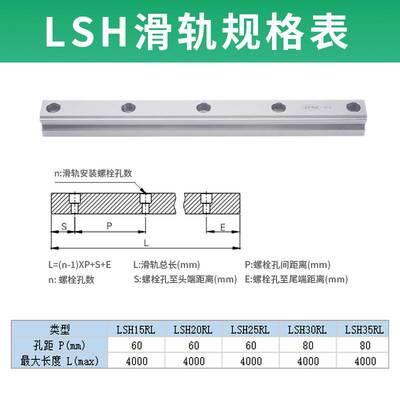 亚德客LSH15直线导轨 可切割高组装配滑轨滑块 原装进口品质