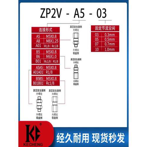 真空吸盘逻辑安全阀ZP2V-A5/A5/A01-B5/B6/B01-03/05/07/10止回阀