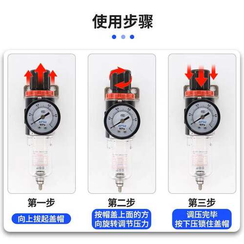 亚德客气源过滤处理器油水分离器BR/BC/AFC/AFR/AC2000调压过滤器