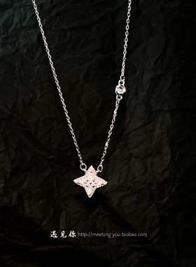 【光芒】999纯银星星项链送女友