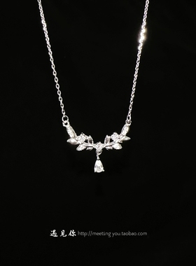 足银999正品小王子麦穗项链礼物