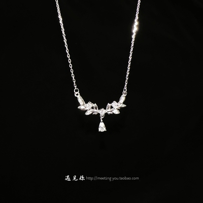 足银999正品小王子麦穗项链礼物