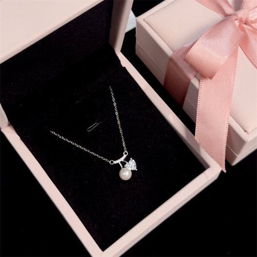 小樱桃纯银项链小众设计送女友