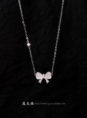 《恋蝶》925纯银蝴蝶项链送闺蜜