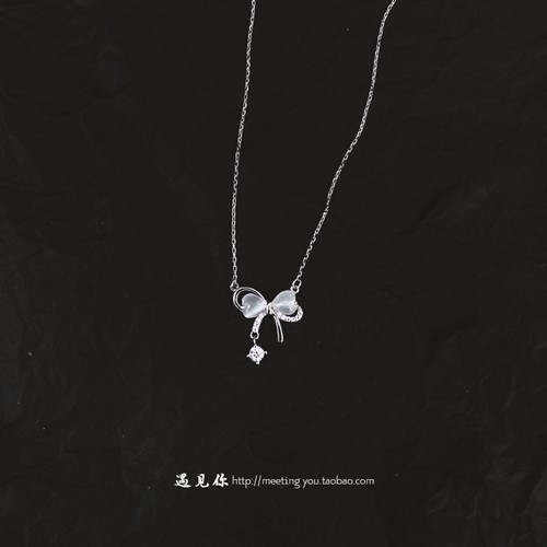 S925纯银蝴蝶项链高级感