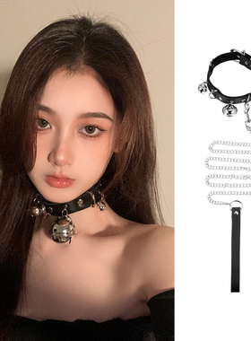 BXA铃铛项圈女款朋克颈链