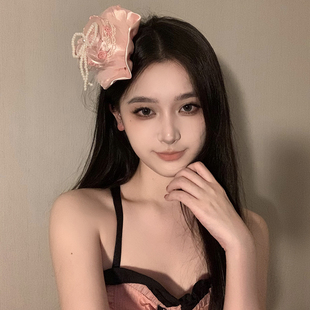 BXA甜心女王~生日小礼帽头饰装扮派对part蛋糕发夹侧边夹珍珠发饰