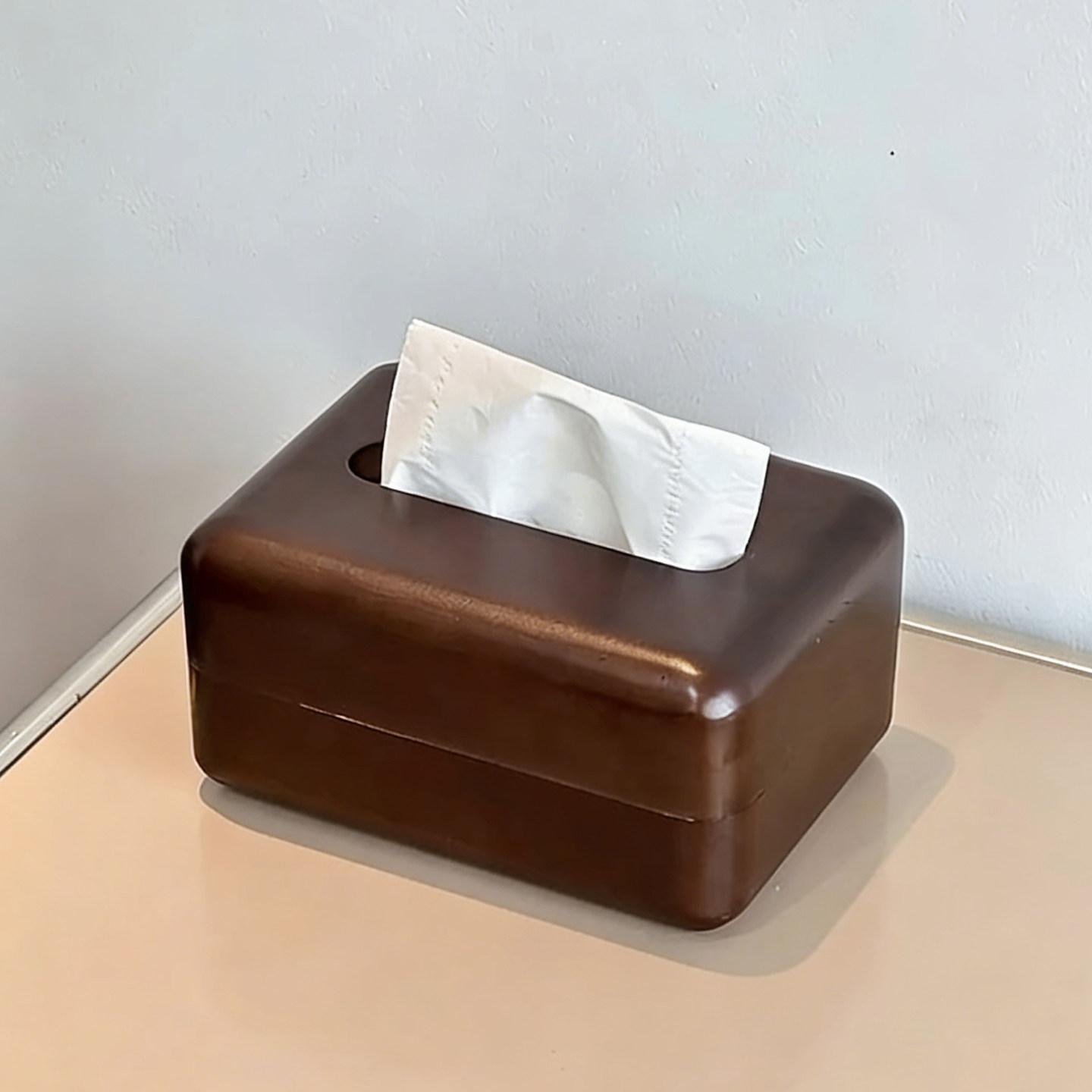 中古风胡桃色纸巾盒客厅茶几桌面摆件高级感抽纸收纳盒餐厅酒店用,收纳整理,纸巾盒,淘宝优惠券,粉丝福利购,淘宝优惠卷