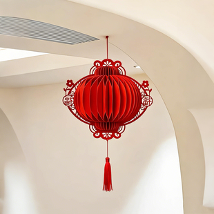 福字灯笼挂件新年入户门客厅立体蜂窝球挂饰元旦氛围感喜庆布置
