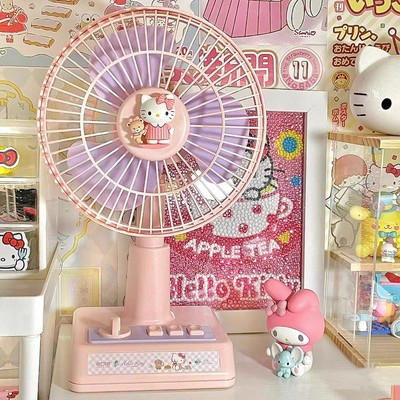 hellokitty电风扇小型宿舍桌面