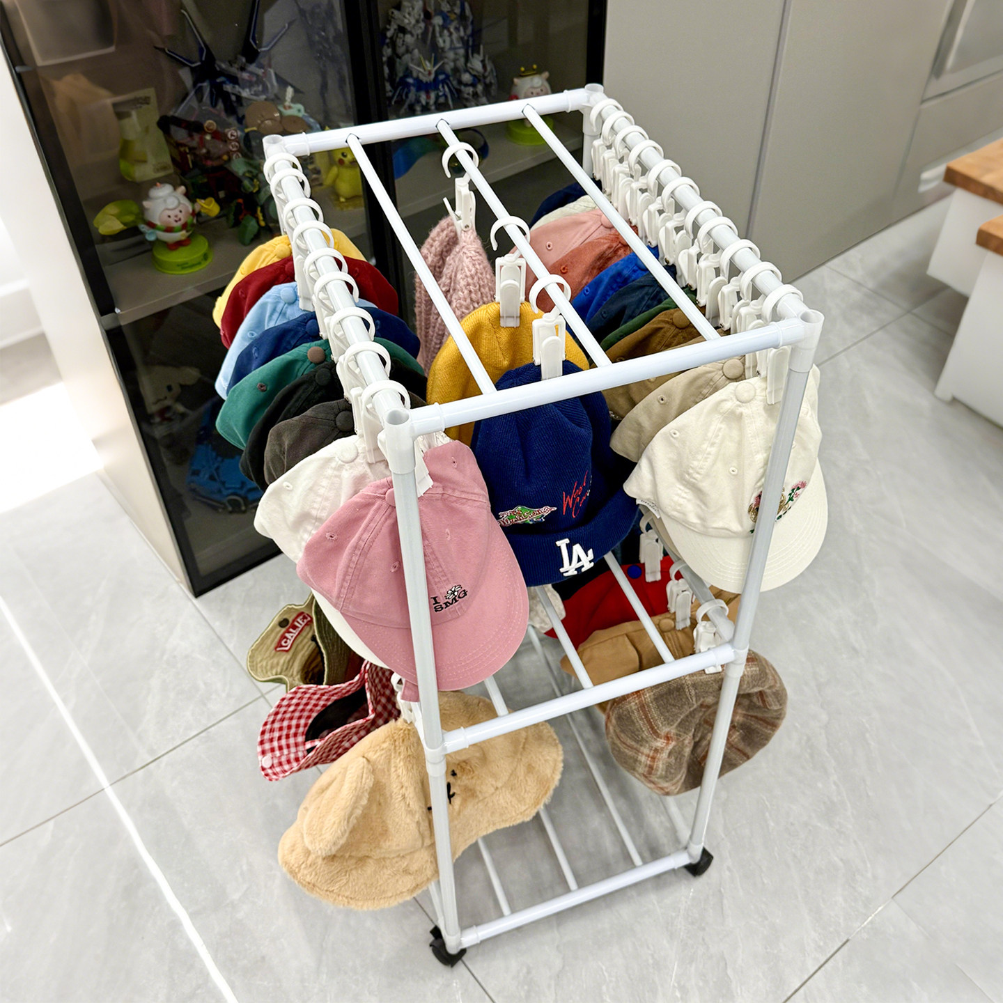 帽子收纳展示架家用学生宿舍可移动晾衣架多功能晒袜子内衣神器,收纳整理,帽子收纳架,淘宝优惠券,粉丝福利购,淘宝优惠卷