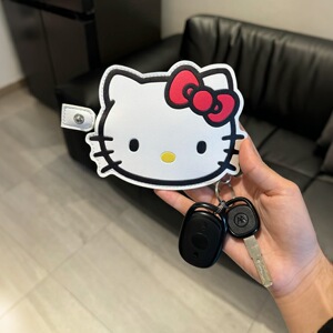 helloKitty钥匙包迷你抽拉式电动汽车钥匙套通用可爱门禁卡保护套