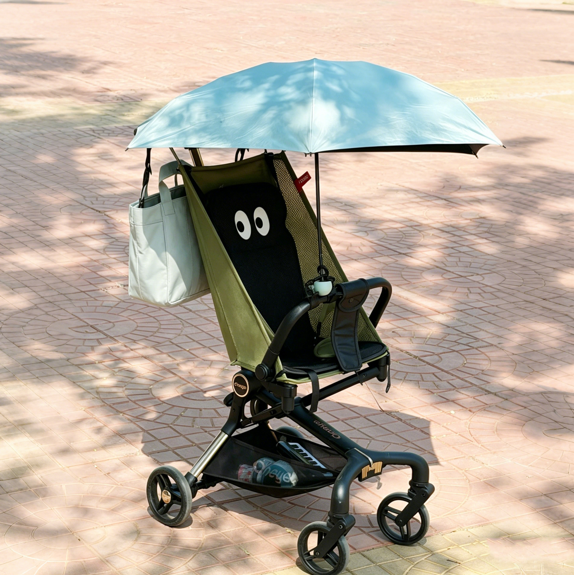 婴儿车遮阳伞溜娃神器宝宝专用儿童口袋车防晒可折叠晴雨两用雨伞