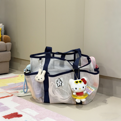 网眼手提大容量游泳健身沙滩包