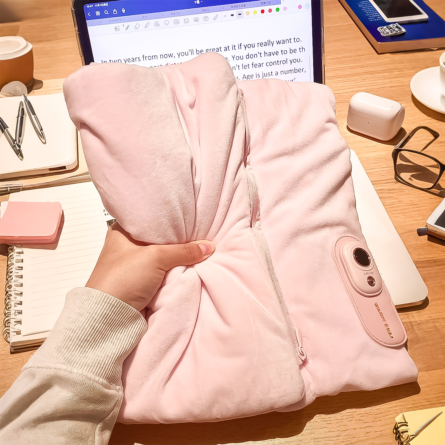 石墨烯无水热水袋usb充电防爆暖水袋秋冬暖手宝女生痛经热敷肚子