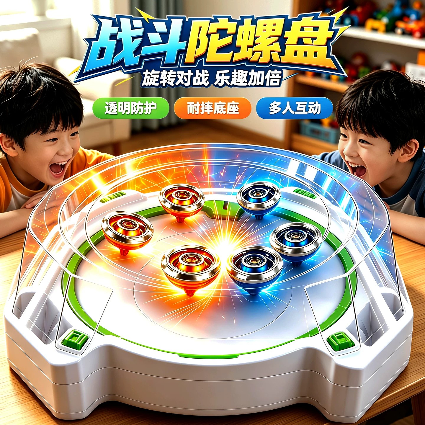 爆旋陀螺战斗盘beyblade系列男孩比赛专用对战技能加速功能竟技盘图片