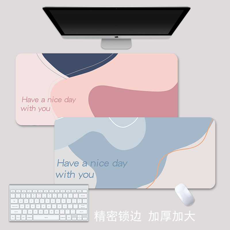 鼠标垫超大女生高级感莫兰迪色办公室桌电脑桌面垫笔记本键盘垫子,电脑硬件/显示器/电脑周边,鼠标垫/贴/腕垫,淘宝优惠券,粉丝福利购,淘宝优惠卷