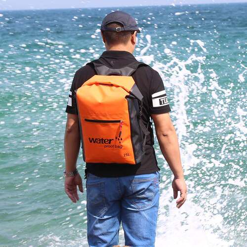 防水肩背包 pvc网包 背包纳包 夹海边收沙滩包户外运动包大容量桶