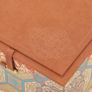 宝主相花锦缎锦盒水晶球单收藏建PMW品送礼空盒紫砂茶壶人杯盏包