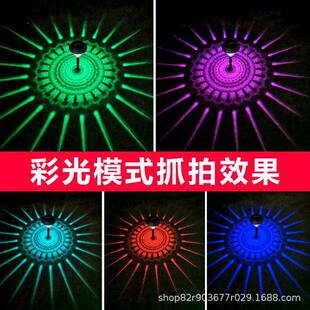 外围YW 4545阳能L太ED光户影草坪灯庭院花园别墅氛围布置插地灯光