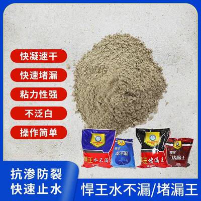 堵漏王水不漏卫生间阳厨装WPM修防水材料房速凝水泥家装用台小包1